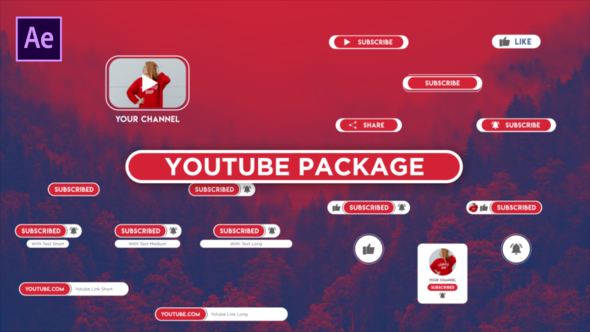 Opener Youtube Package Button Subscribe