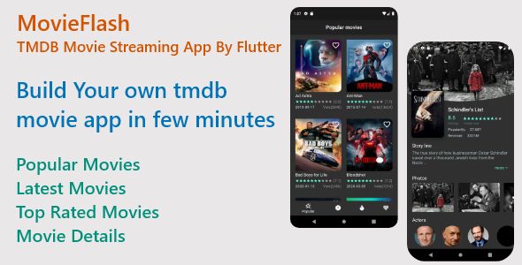 Movieflash-Tmdb Movie Streaming App By Flutter