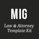 Mig - Law & Attorney Elementor Template Kit - ThemeForest Item for Sale