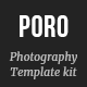 Poro - Photography Elementor Template Kit - ThemeForest Item for Sale