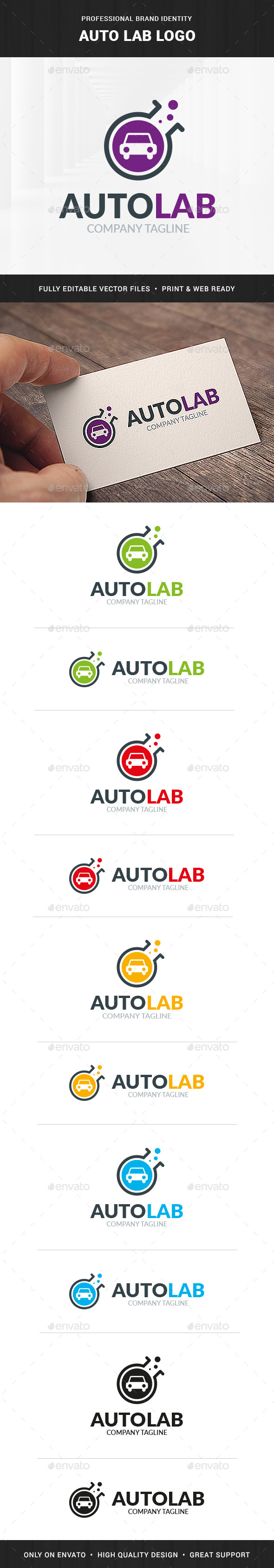 Auto Lab Logo Template