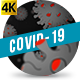 Cartoon Coronavirus Dark Background 4K - VideoHive Item for Sale