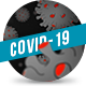 Cartoon Coronavirus Dark Background - VideoHive Item for Sale