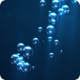Slow Motion Underwater Air Bubbles Rising with Light Rays - VideoHive Item for Sale