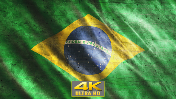 Brazil Flag Grunge alt