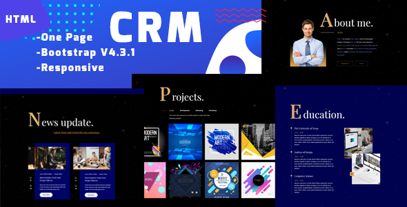 CRM-Personal Portfolio Template – 0 Sold!