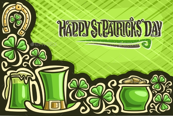 Vector Greeting Card for Saint Patrick's Day