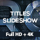 Titles Slideshow - VideoHive Item for Sale