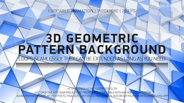 3D Geometric Pattern Background