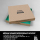 Medium Square Paper Box and Lid Packaging Mockup - GraphicRiver Item for Sale