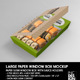 Large Paper Window Sushi Box Mockup - GraphicRiver Item for Sale