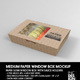 Medium Paper Window Sushi Box Mockup - GraphicRiver Item for Sale