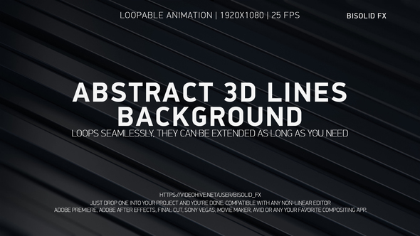 Abstract 3D Lines Background