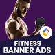 Fitness AMPHTML Banners Ads Template -V01 - CodeCanyon Item for Sale