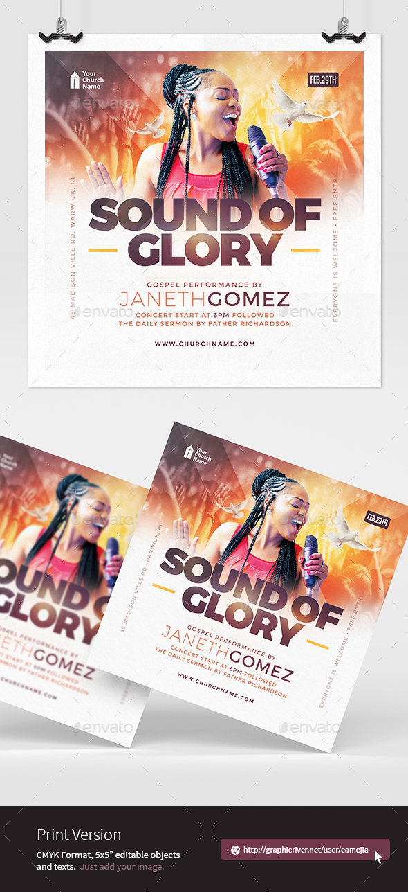 Sounds of Glory Church Flyer