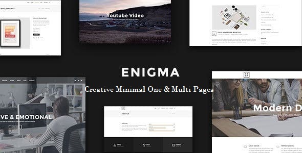 Enigma | Creative Responsive Minimal Joomla 4 Template