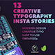 13 Creative Typography Instagram Stories - VideoHive Item for Sale