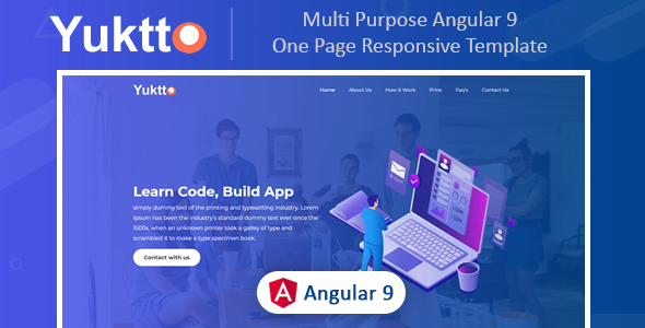 Yuktto | Multi Purpose Angular 9 Responsive Template