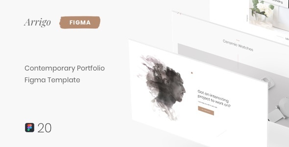 Arrigo – Contemporary Portfolio Figma Template