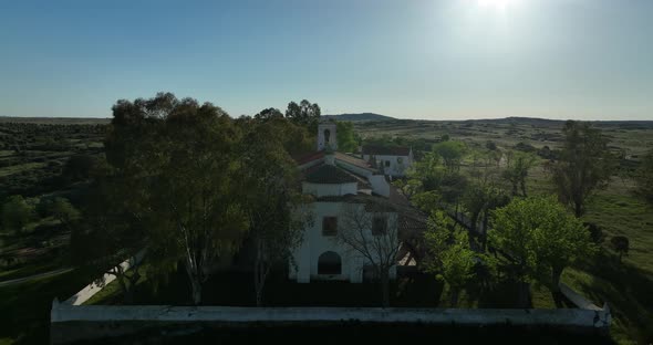 TEMPLAR HERMITAGE OF ALTAGRACIA IN GARROVILLAS DE ALCONETAR CACERES