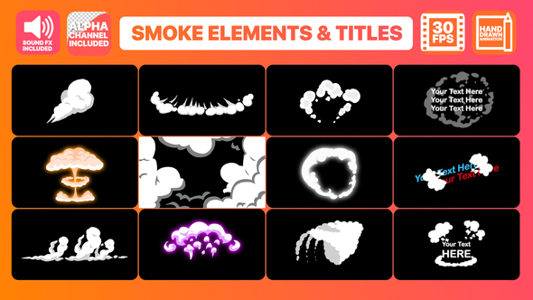 2DFX Smoke Elements And Titles | FCPX alt