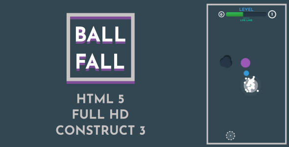 Ball Fall - HTML5 Game (Construct3)