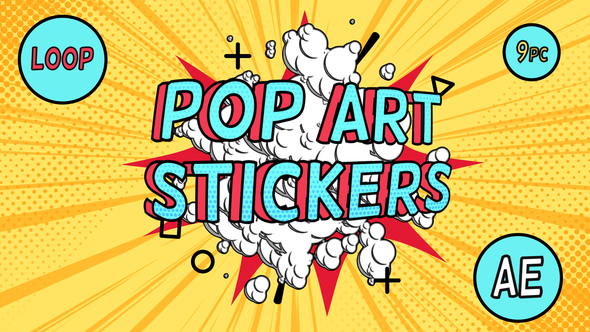 Pop-Art Sale Stickers
