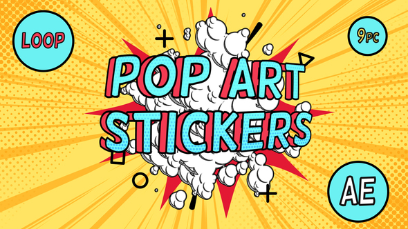 Pop-Art Sale Stickers alt