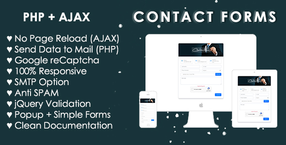 Bootstrap 4 Contact Form (AJAX+PHP)