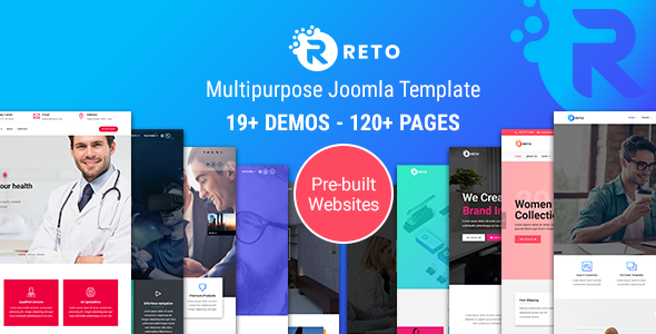 Reto - Responsive Multipurpose Joomla 4 & 5 Template With Page Builder