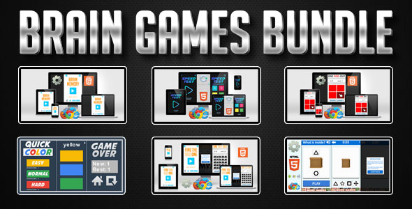 Premium HTML5 Games Bundle - 6 Brain Games