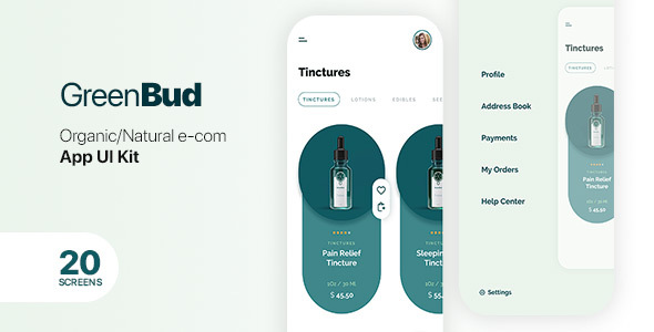 GreenBud App UI Kit for Sketch