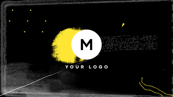 Scribble Grunge Distortion Logo alt