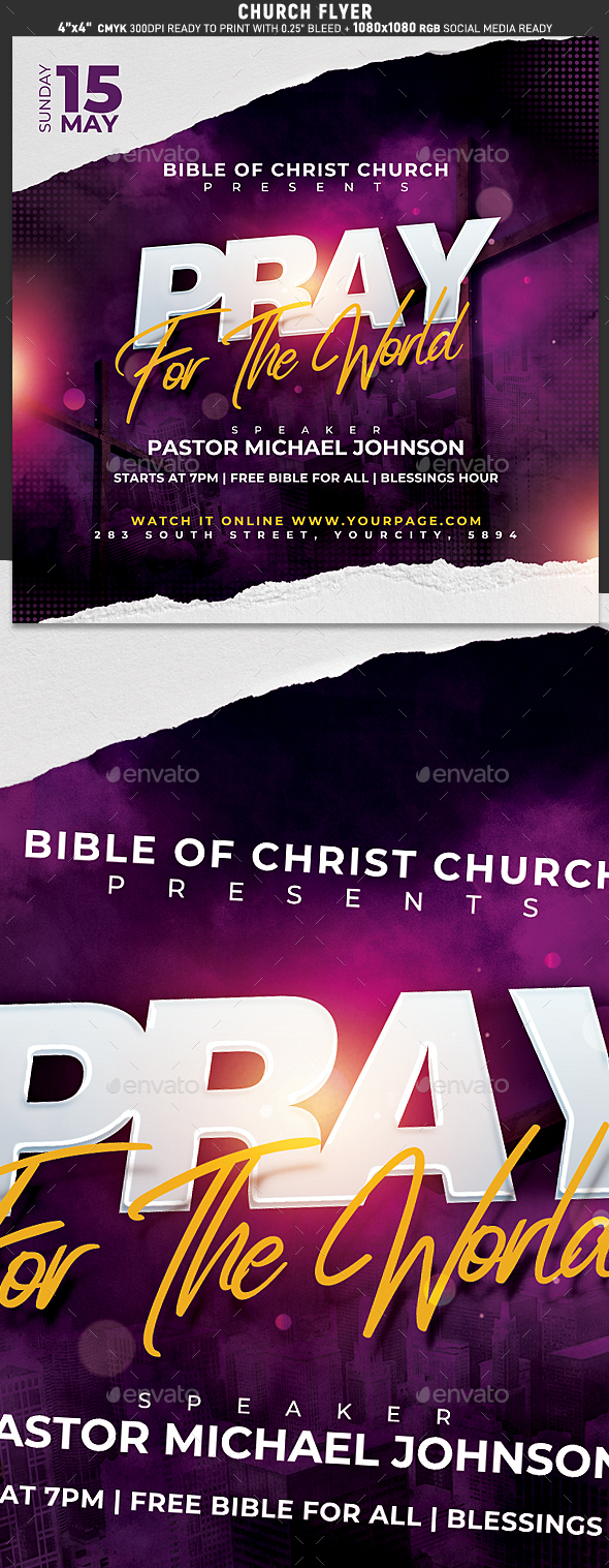 Church Flyer Templates From Graphicriver