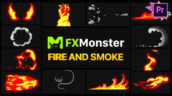 Fire And Smoke Elements | Premiere Pro MOGRT