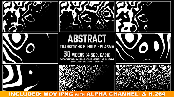 Abstract Transitions Bundle - Plasma 4K