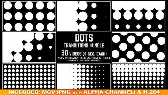 Dots Transitions Bundle - 4K