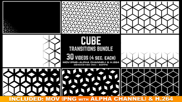 Cube Transitions Bundle - 4K