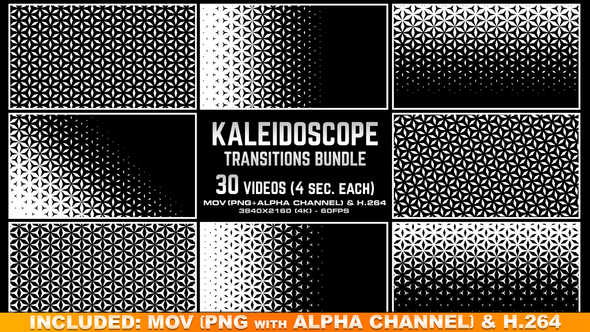 Kaleidoscope Transitions Bundle 4K