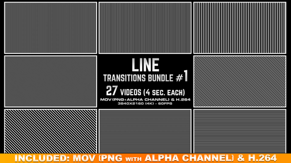 Line Transitions Bundle 1 - 4K