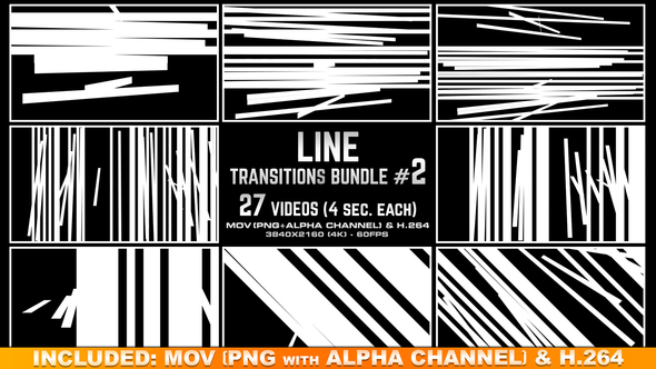 Line Transitions Bundle 2 - 4K