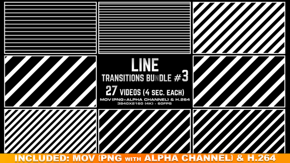 Line Transitions Bundle 3 - 4K