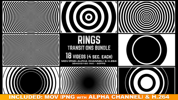 Rings Transitions Bundle - 4K