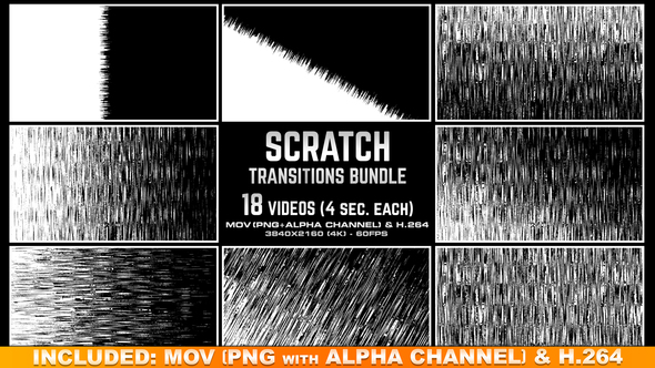 Scratch Transitions Bundle 4K