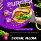 Burger Social Media Pack - GraphicRiver Item for Sale