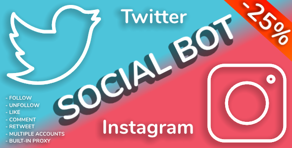 SocialBot - Instagram i Twitter Bot