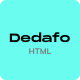 Dedafo - Corporate, SaaS, Technology HTML Minimal Template - ThemeForest Item for Sale