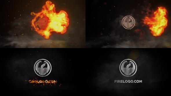 Fire And Chrome Logo | After Effects