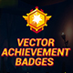Vector Achievement Badges - GraphicRiver Item for Sale