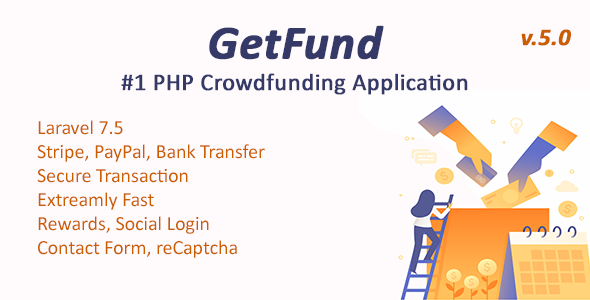 GetFund - profesjonalna platforma finansowania społecznościowego Laravel